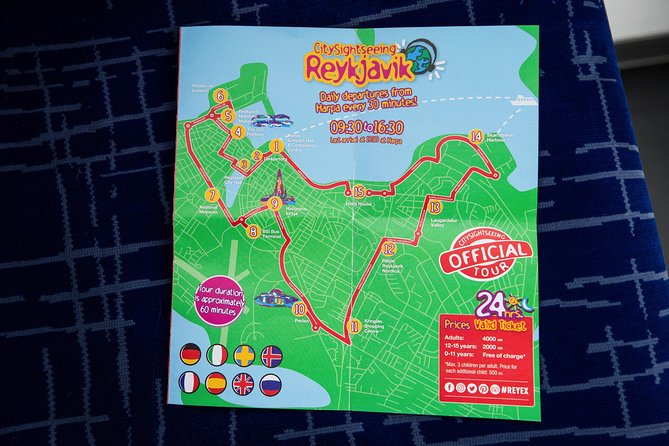 City Sightseeing Reykjavik Hop-On Hop-Off Bus Tour: 24 or 48-Hour - The route walkthrough: 16 stops that map to real sightseeing