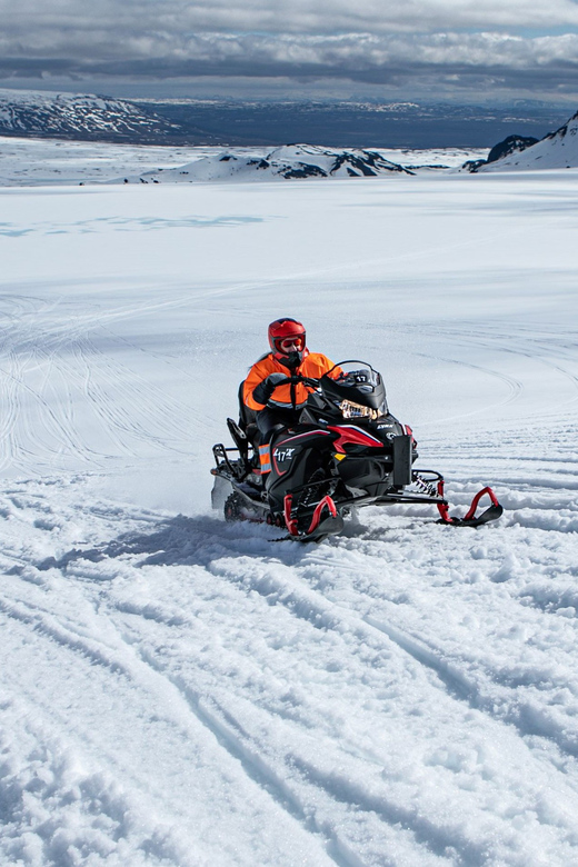 From Geysir: Snowmobiling & Ice Cave on Langjökull Glacier - Langjökull from Skjól: where the glacier day starts