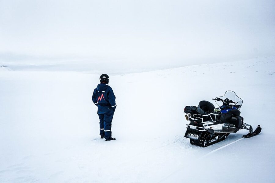 From Gullfoss: Langjökull Glacier Snowmobile Tour - Meeting Point at Gullfoss Café: how you get set up fast