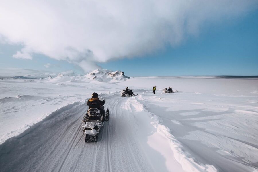 From Gullfoss: Langjökull Ice Cave and Snowmobile Tour - Reaching the ice cave entrance: custom access and a safe setup