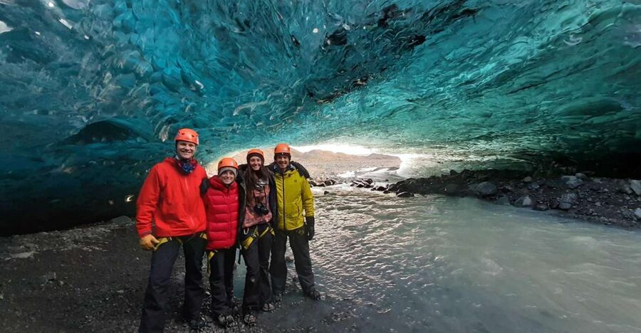 From Jökulsárlón: Crystal Blue Ice Cave Super Jeep Tour - The ice cave itself: walking into a glacier’s blue anatomy