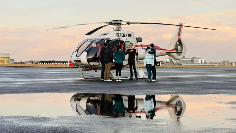 From Reykjavik: Fire And Ice Helicopter Tour with 2 Landings - Stop 1: Þórisjökull Glacier landing, snow fun included