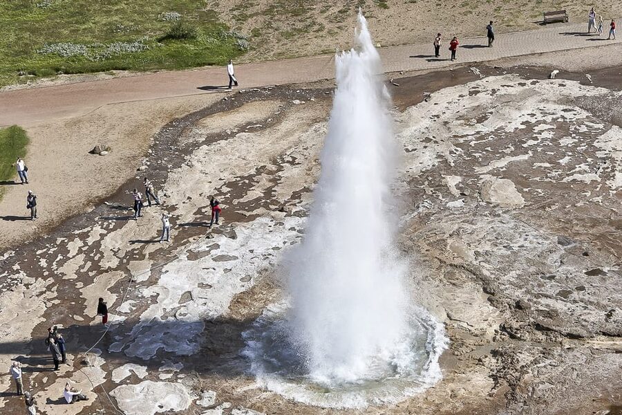 From Reykjavik: Golden Circle Full Day Tour - Gullfoss waterfall: misty edge time and myth in motion