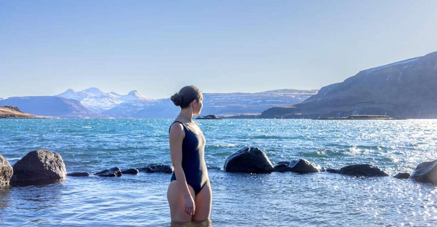 From Reykjavík: Golden Circle Route & Hvammsvik Hot Spring - Kerið Crater, Red Volcanic Earth and a Lake at the Bottom