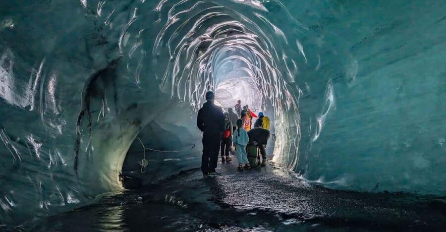 From Reykjavik: Katla Ice Cave and South Coast Day Tour - Inside the cave: the wow factor, plus the reality check about cave size