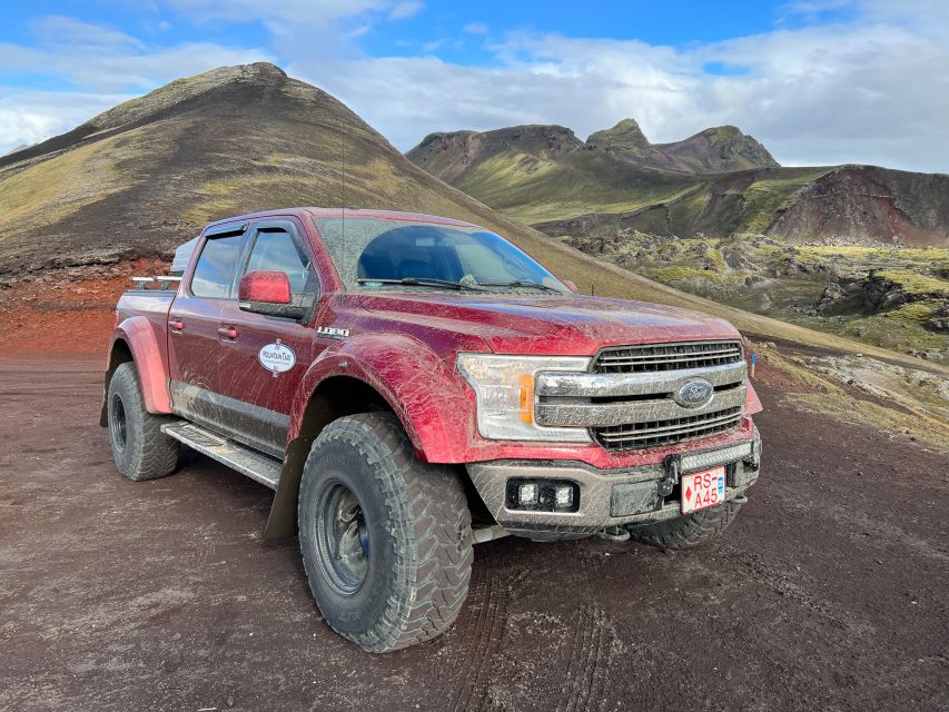 From Reykjavik: Private Landmannalaugar & Hekla Jeep Tour - Soaking in geothermal pools: the calm counterpoint to active volcano country
