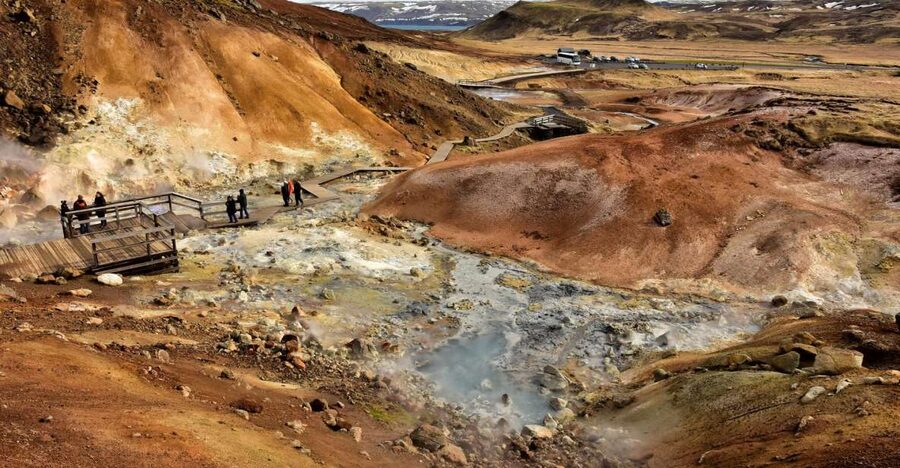 From Reykjavik: Reykjanes Geopark Tour & Airport Transfer - Reykjanes Geopark in one half-day: lakes, sulfur, lava, and tectonics