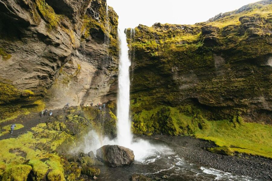 From Reykjavík: Waterfalls, Black Beach & Glacier Day Trip - Reynisfjara black beach: basalt columns and the real safety lesson