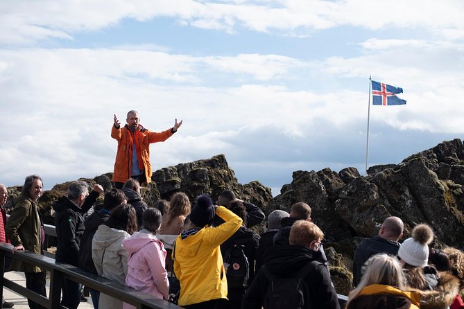 Golden Circle and Kerid Crater Afternoon Tour from Reykjavik - Gullfoss Waterfall: Two Steps, One Huge Water Show