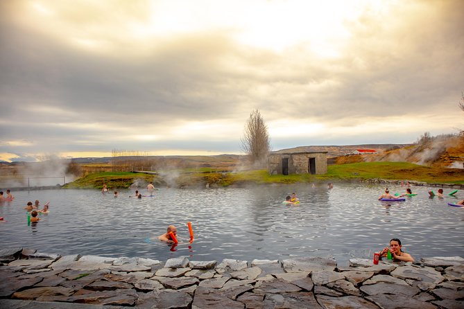 Golden Circle, Secret Lagoon & Kerið Small Group Tour - Kerið Crater: the bright lake, the red rock ring, and a short rim walk