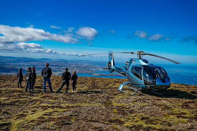 Helicopter Tour with Mountain Summit Landing from Reykjavik - A Helicopter Landing on Mt. Esja, with Reykjavik Views Below