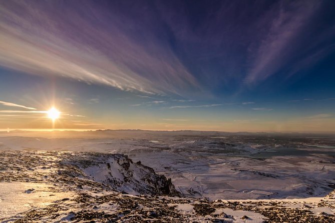 Helicopter Tour with Mountain Summit Landing from Reykjavik - The City Flyovers: Harpa, Perlan, Hallgrimskirkja, and More
