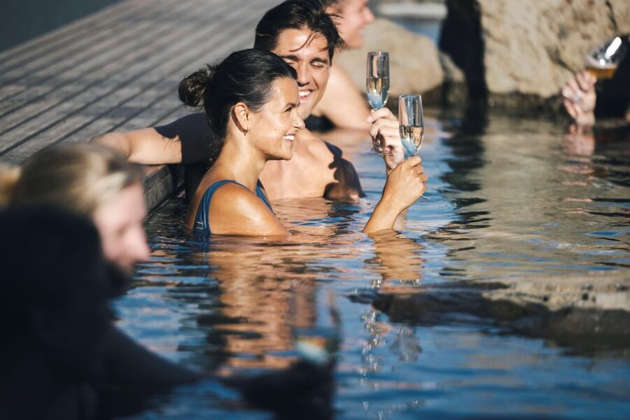 Hvammsvik Hot Springs: Admission Package - Northern Lights and Midnight Sun timing: year-round magic