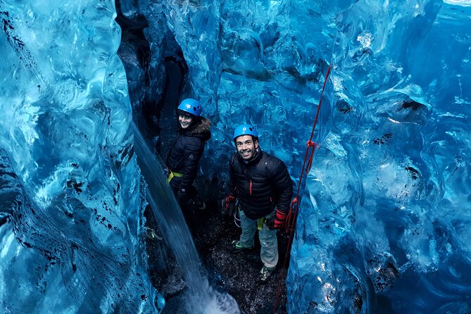 Ice Cave and Glacier Walk into Blue Glacier Canyon - Inside The Ice Cave: Blue Light, Helmet Time, And Crowd Reality