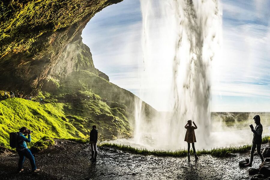 Iceland: Full-Day South Coast, Black Beach & Waterfalls Tour - Skógafoss: Photo Stop Power and the Rainbow Chance