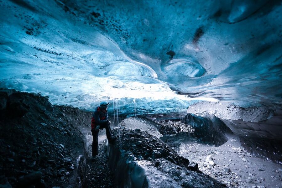 Iceland: Ice Cave Captured with Professional Photos - Glacier walk essentials: helmet, micro spikes, and guide led ice education
