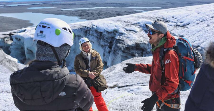 Jökulsárlón: Vatnajökull Glacier Guided Hiking Tour - Gear-up: crampons, helmet, and harness, and why that’s a big deal