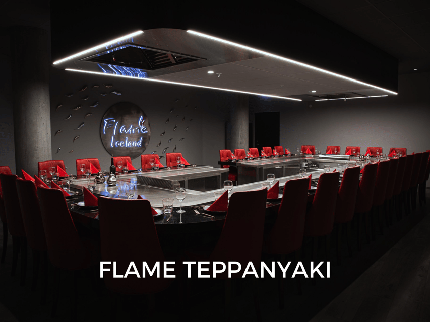 Reykjavík: 7-Course Teppanyaki Tasting Menu with Fire Show - What Happens in the 1.5 Hours, from check-in to final spoonful