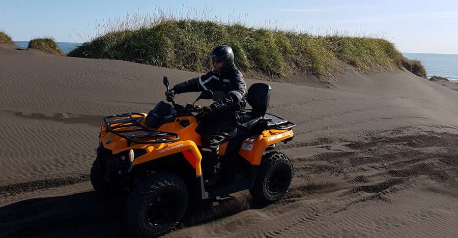 Reykjavík: Black Sand Beach 2-Hour ATV Adventure - From Reykjavik to Þorlákshöfn: start with pickup, then gear up fast
