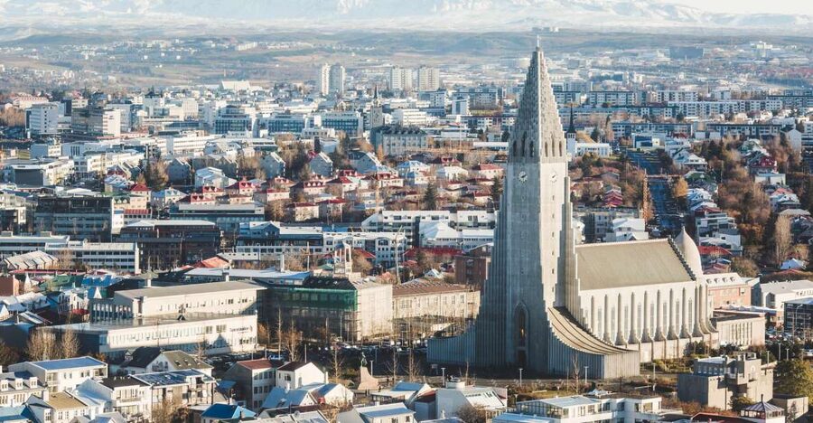 Reykjavik: Panoramic Helicopter Flight with Summit Landing - The Flight Over Reykjavik, Harpa, and Hallgríms Church