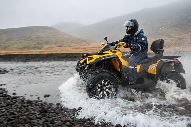 Reykjavik Peak with Safari Quads ATV - The ride route: paved roads, Lake Hafravatn, and the rocky climb to Reykjavik Peak