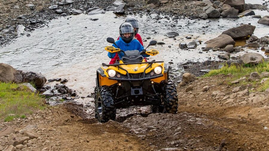 Reykjavik Quad Bike Twin Peaks Tour - The Lake Hafravatn Start: Gravel, Familiarization, and Pretty Quickly, You Are Off the Road