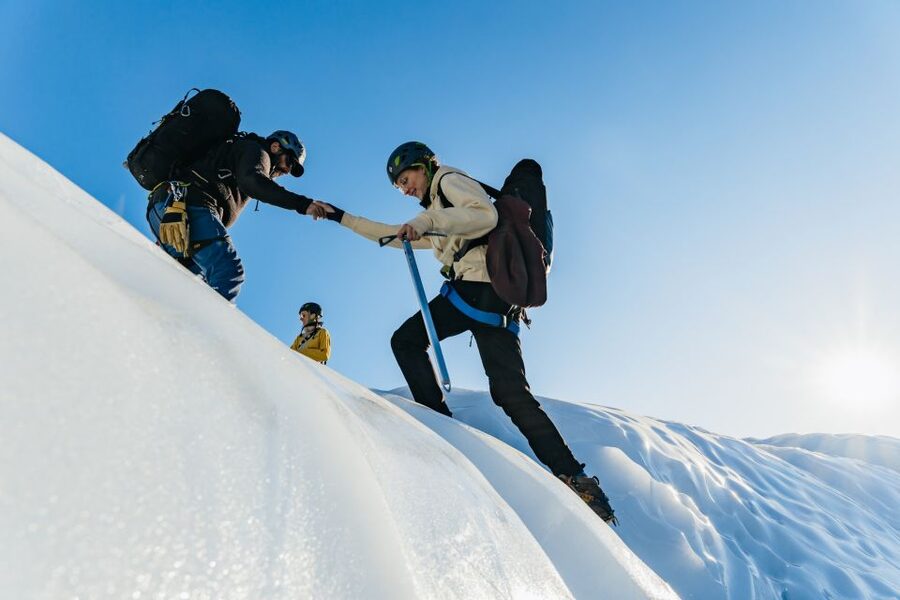 Skaftafell National Park: Falljokull Glacier Easy Hike - First step: gear pickup at Troll Expeditions Skaftafell (Hof)