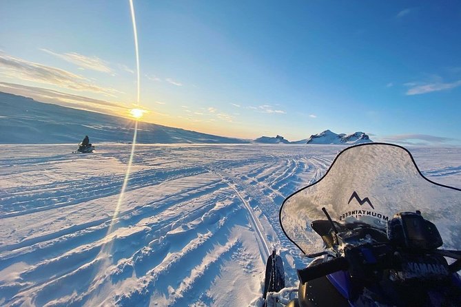Snowmobiling Adventure on Langjokull Glacier from Gullfoss - How the 1-Hour Snowmobile Ride Feels on Glacier Ice