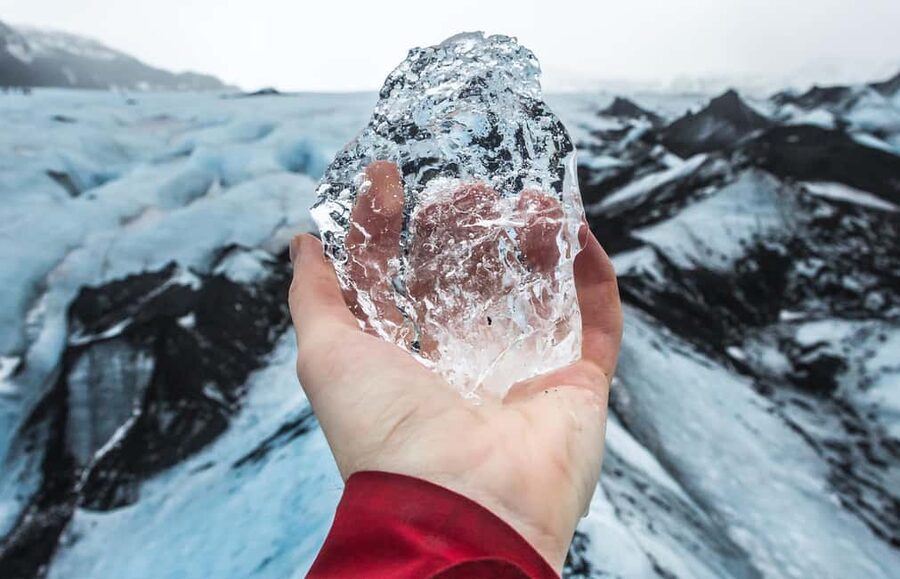 South Coast, Glacier Hike and Northern Lights Winter Tour - Clear-Day Volcano Views: Eyjafjallajökull, Hekla, and Westman Islands