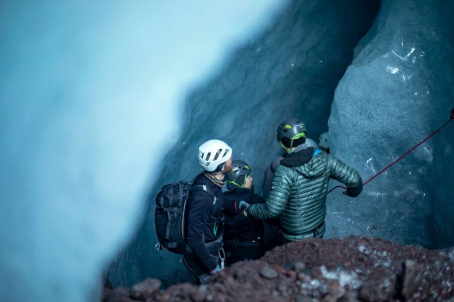South Coast Iceland: 2-Day Blue Ice Cave & Jokulsarlon Tour - Skógafoss: A 60-Meter Cliff and a Gorge View