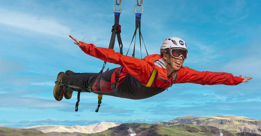 The Falcon : Superman ride with Mega Zipline Iceland - Gear up: what Mega Zipline Iceland requires before you fly