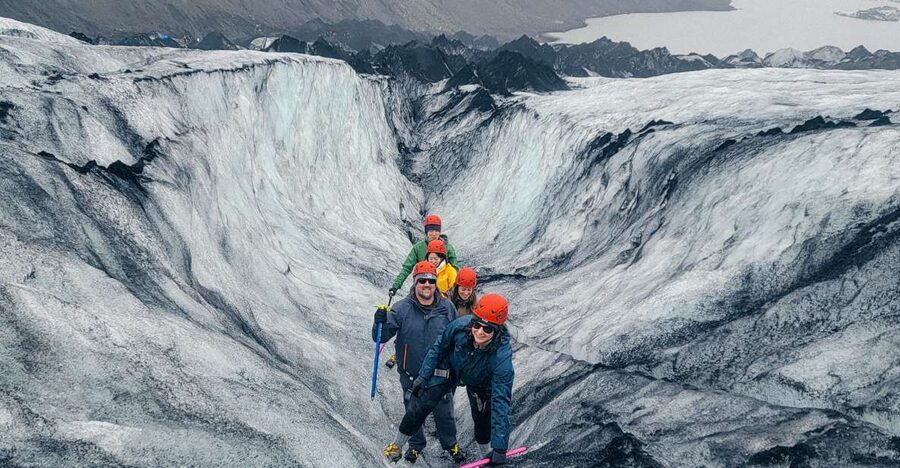 Vik: Guided Glacier Hike on Sólheimajökull - From the murky lagoon to the snowy surface: what the first minutes feel like