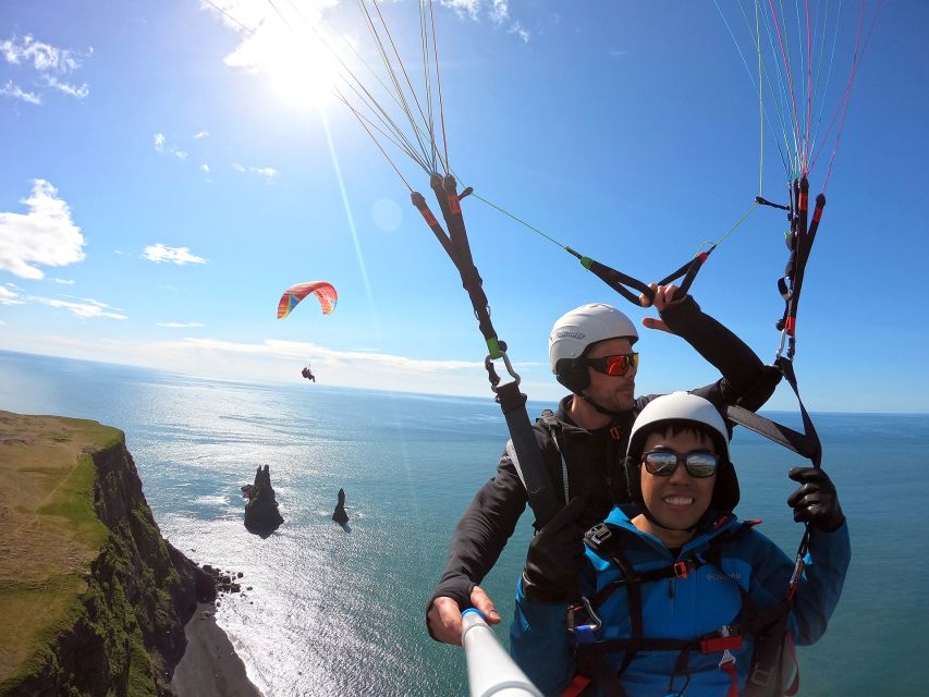 Vík: Paragliding Tandem Flight - Tandem Paragliding, the Part Where You Actually Go Airborne