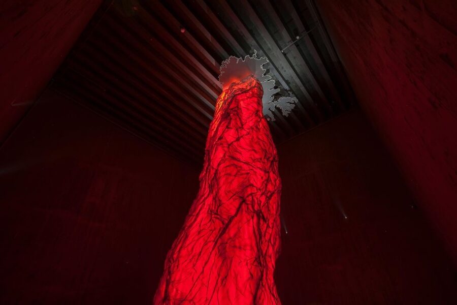 Volcano Exhibition and Cinema - Lava Centre Iceland - Inside the Lava Centre, it feels like science with stage lighting